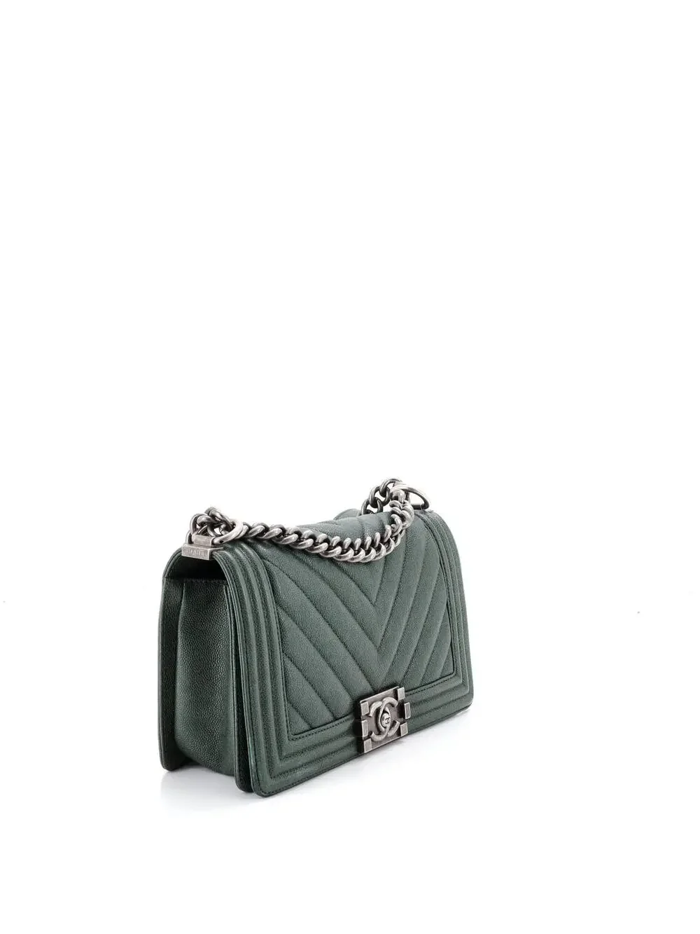 Chanel Boy Flap Bag Chevron Caviar Old #323596C41B